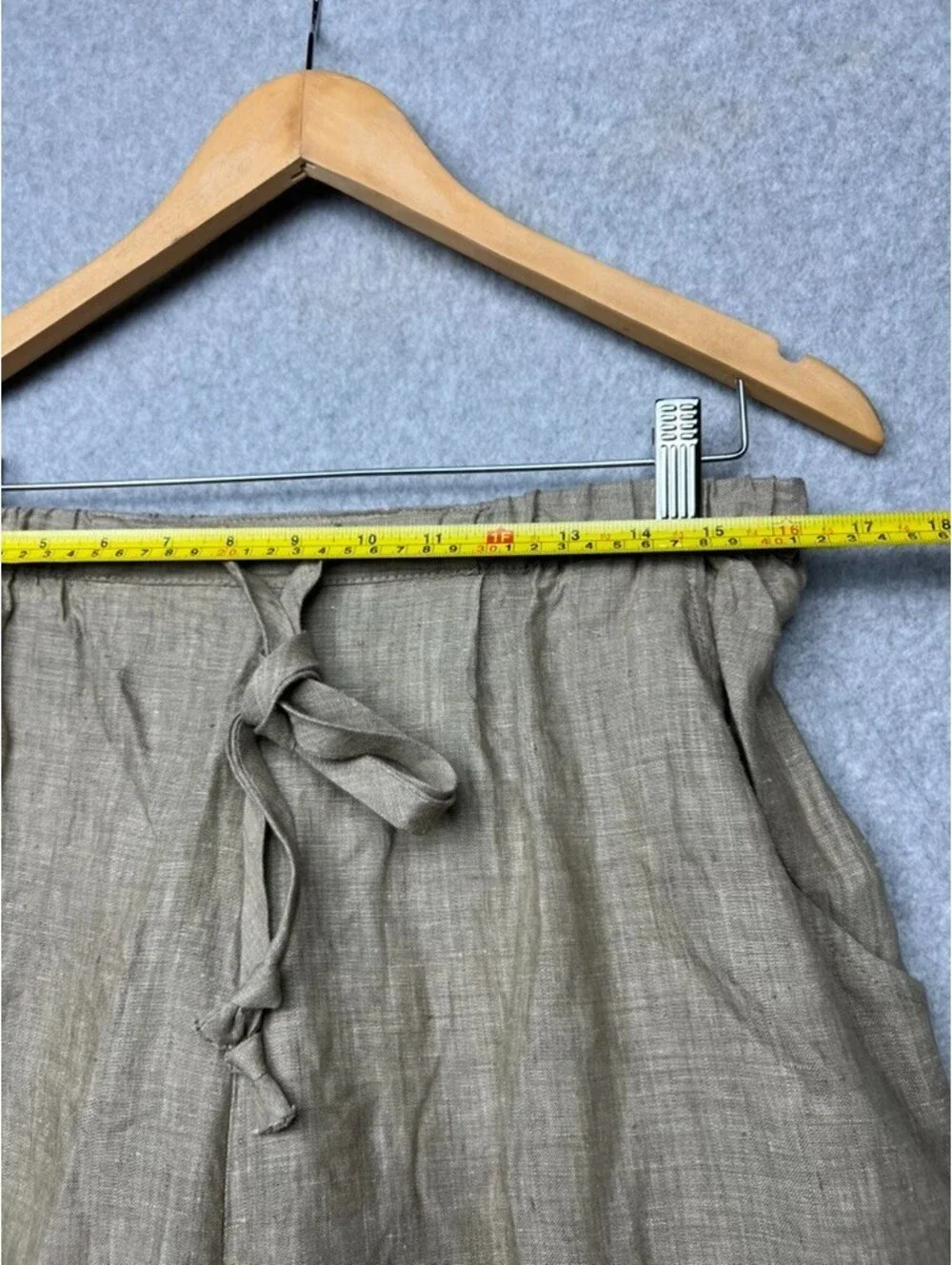 Vintage Smith & Hawken Linen Drawstring Pants Women L Relax Lounge Minimalist